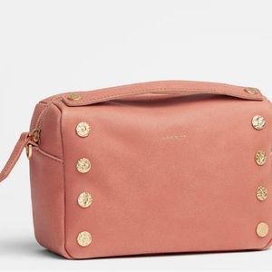 Hammitt EVAN CROSSBODY Sorbet Pink/Brushed Gold Hammered